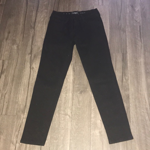 FC, black jeans with black leopard print. Size 8. - Picture 3 of 9